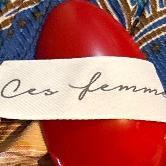 Ces Femme Border Print Tiered Midi Skirt - Picture 16 of 16